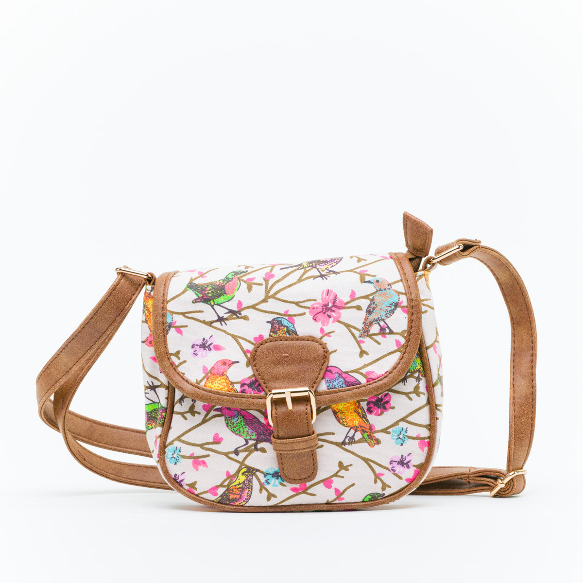 Small Valeria Mini Pouch Bag Cream - Cross body bags - Bags