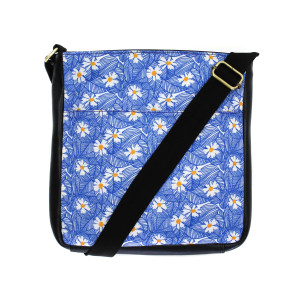 Blue Daisy Cross Body Bag